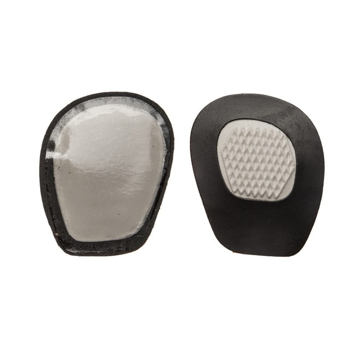 Set 2 branturi anti-alunecare pentru pantofi cu toc, Seco, Piele naturala, Negru/Bej