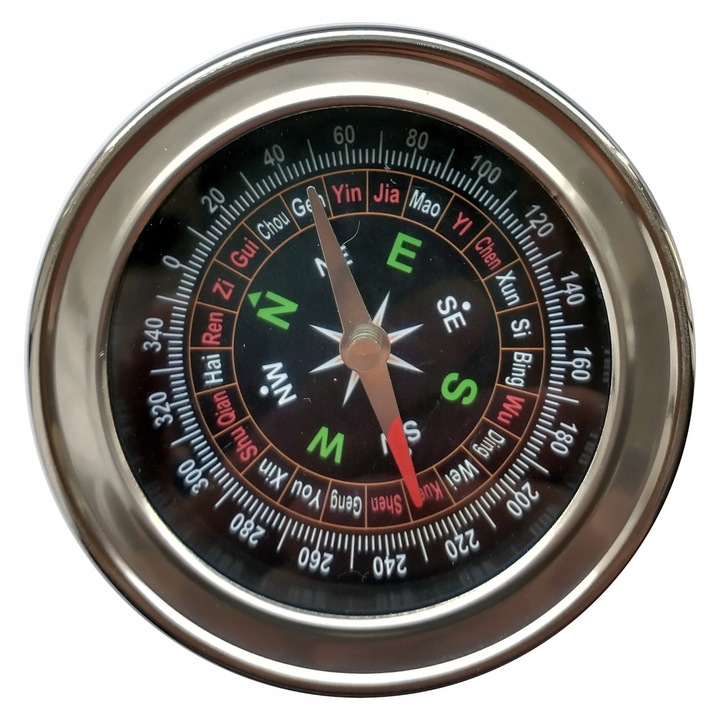 Busola de buzunar, XYZ, Metal, 7.5 cm, Auriu