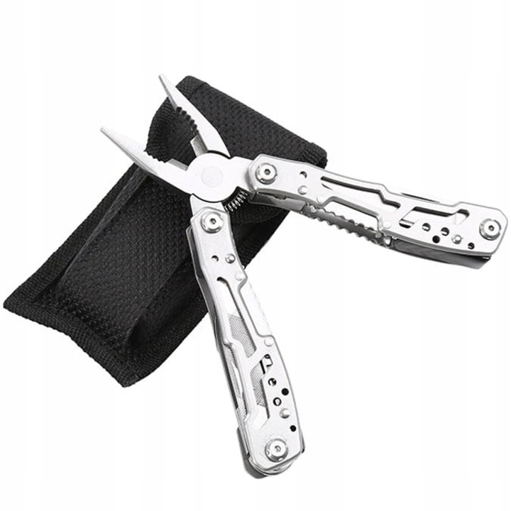 Cutit multifunctional, XYZ, Otel inoxidabil, 13 in 1, Argintiu