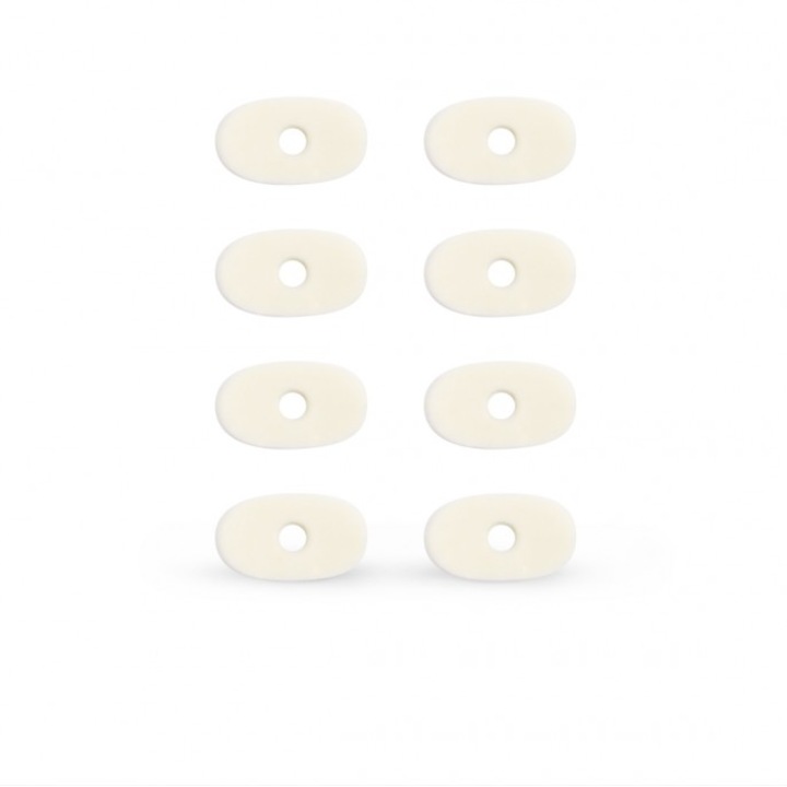 Комплект от 6 защитни лепенки за пръсти, Xyz, Latex, Oval, Beige