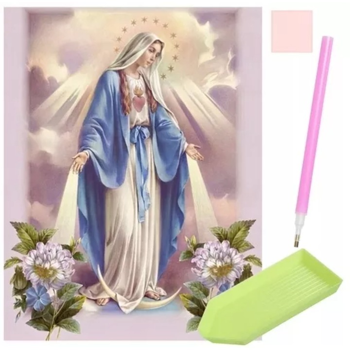 Set pictura in mozaic, XYZ, 30x40 cm, 5D, Multicolor