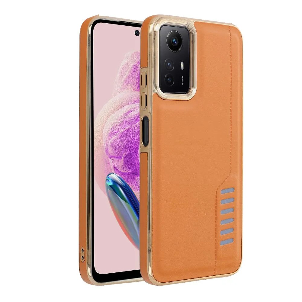 Husa de protectie Soft Touch Premium pentru Xiaomi Redmi Note 12s, tip carcasa, maro