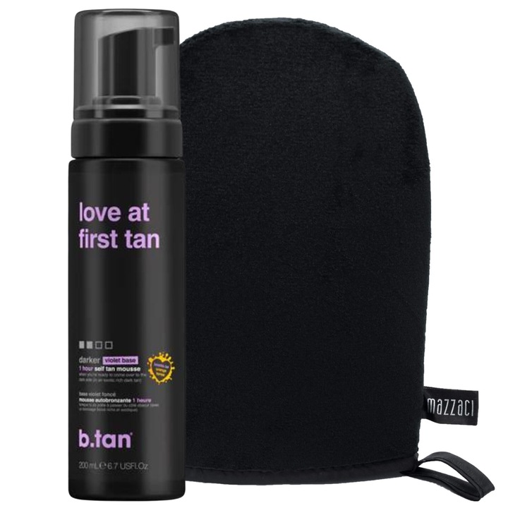Önbarnító hab, B.Tan, Love at First Tan, kesztyűvel, 200 ml