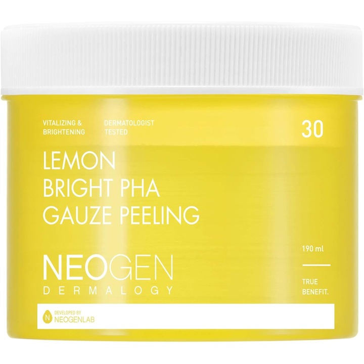Dischete exfoliante pentru fata cu vitamina C, Neogen, 190ml, 30buc