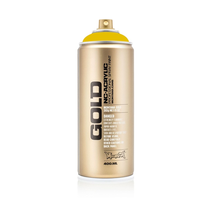 Spray Vopsea, Montana, G1040 Asia, galben, 400 ml