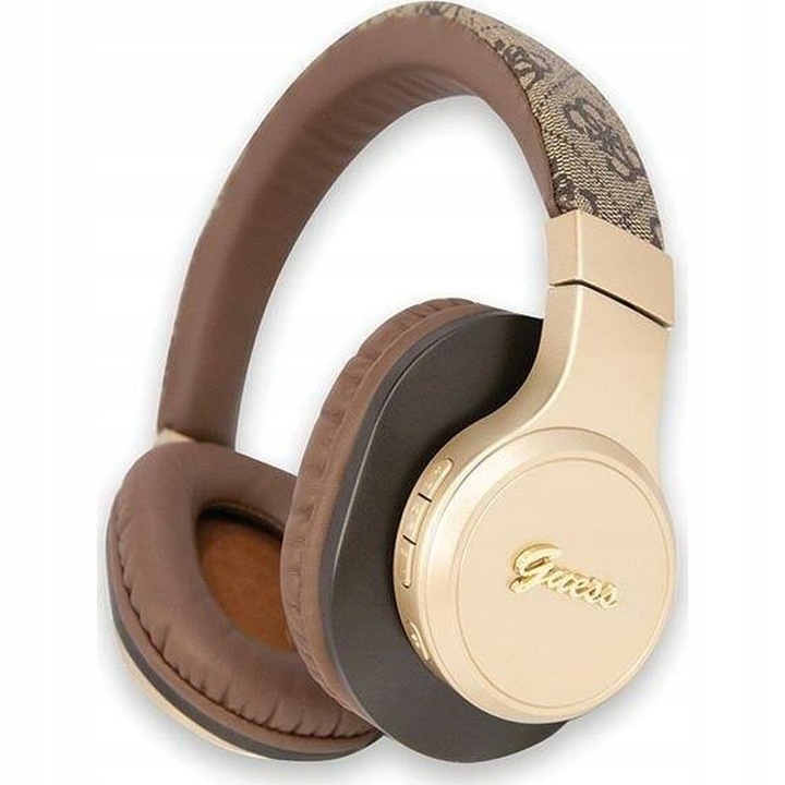 Безжични слушалки Guess, Bluetooth 5.3, кафяви