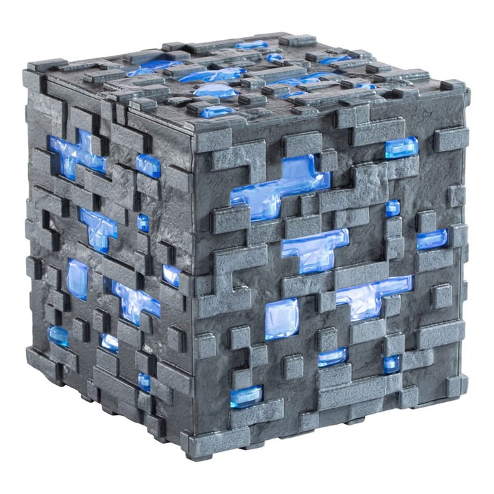 Реплика със светлини Minecraft Diamond Ore Cube 10 см