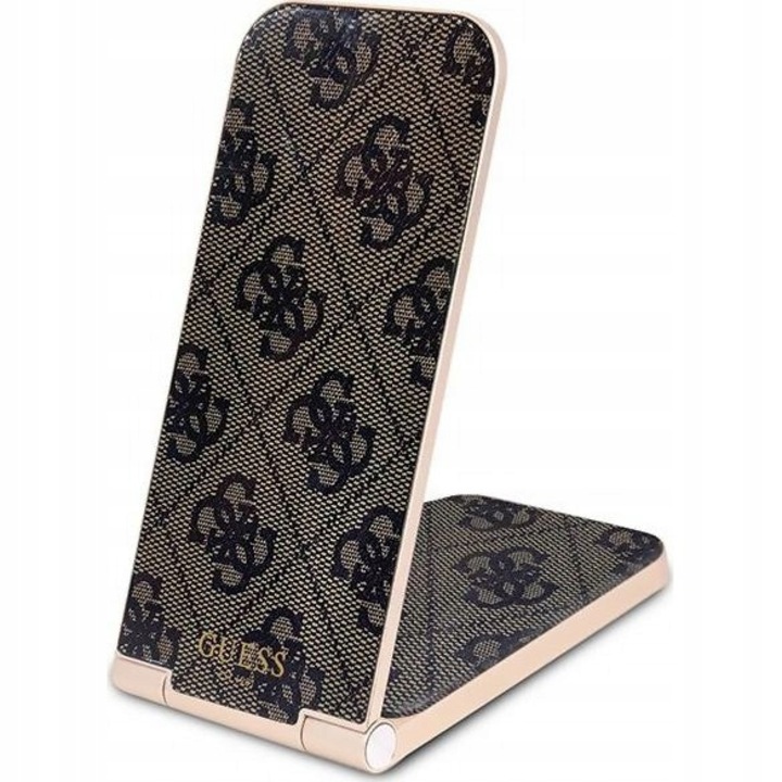 Vezeték nélküli töltő, Guess, 5 W, USB-C, Barna
