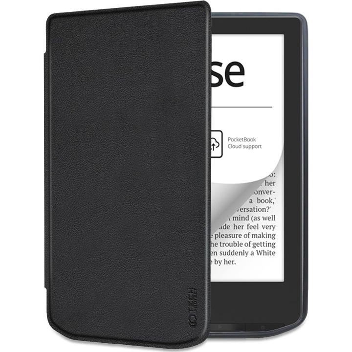Калъф Techprotect за PocketBook Verse, поликарбонат/екологична кожа, черен