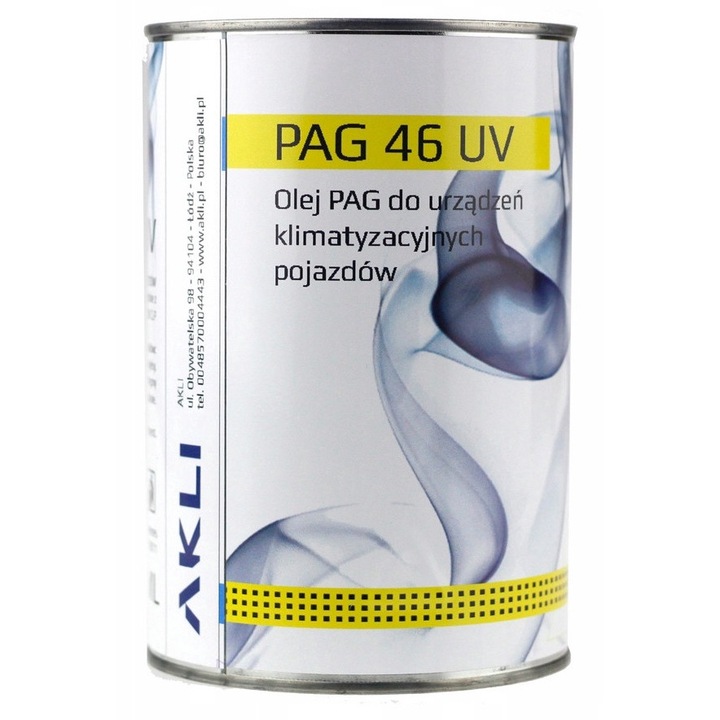 PAG 46 UV olaj klímakompresszorhoz, Akli, R134a, 1L