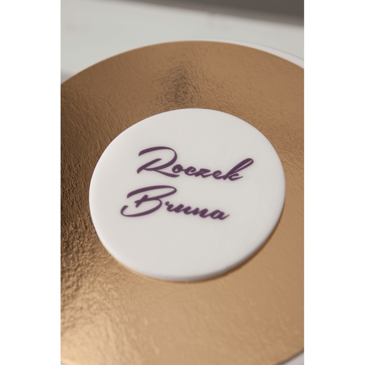 Ornament pentru tort, Słodka Fanaberia, Alb