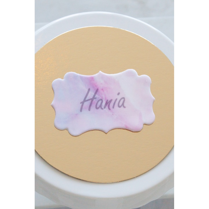 Ornament pentru tort, Slodka Fanaberia, Alb