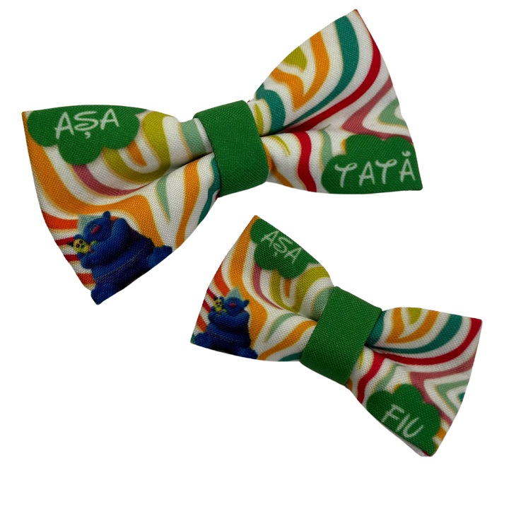 Set papioane Tata si fiu, hand made