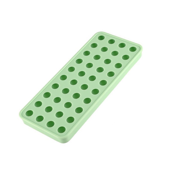 Forma pentru cuburi mici de gheata, Silicon, Verde
