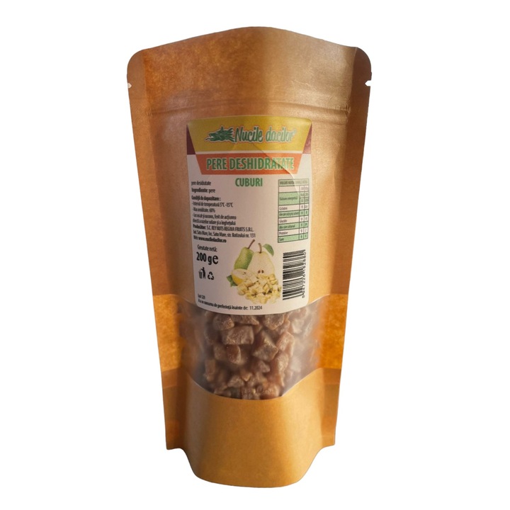 Pere deshidratate cuburi 200gr