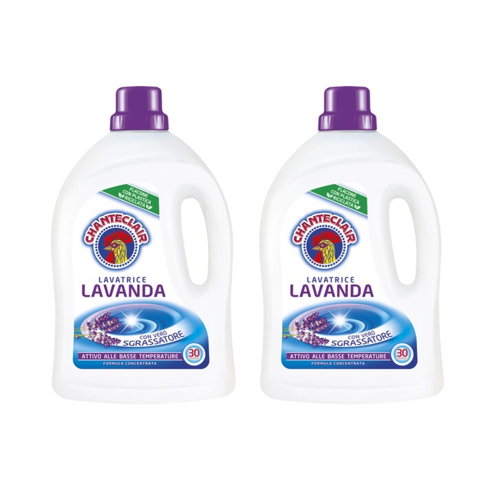 Pachet 2 X Detergent Lichid Chante Clair Lavanda 30 spalari 1500ml 