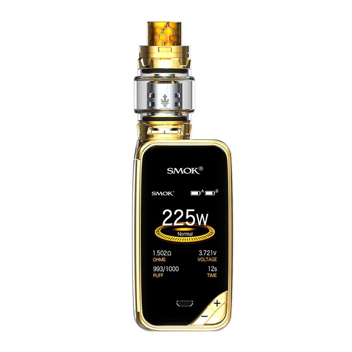 Kit tigara electronica Smok X-Priv 225W + TFV12 Prince Tank, Gold