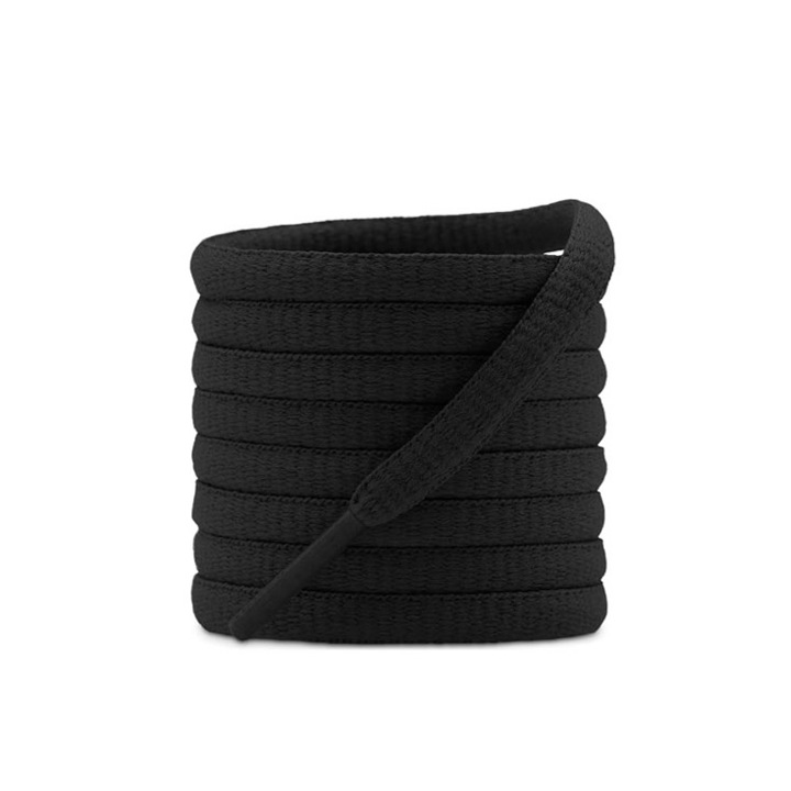 Sireturi CoolLaces pentru pantofi sport, 0.6x120 cm, negru, Doty®️