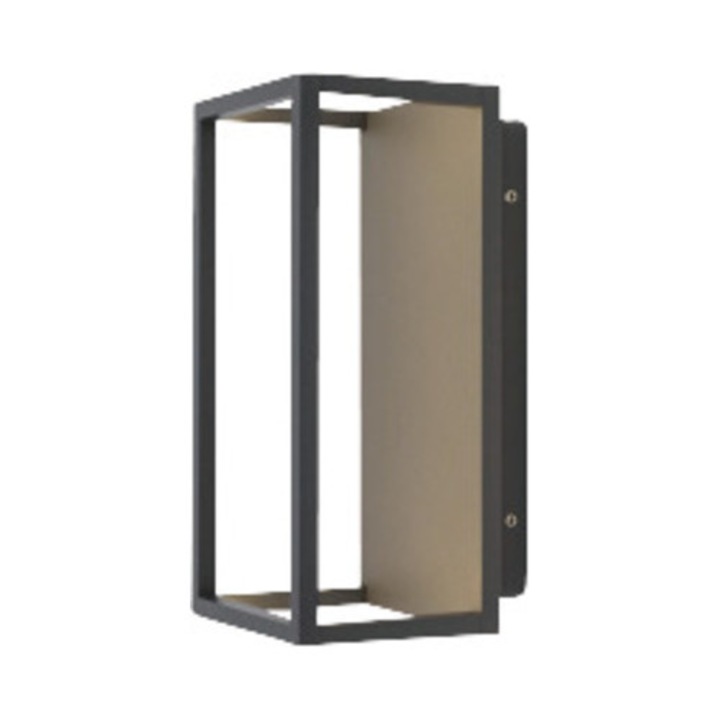 Aplica Cu Led Integrat Symmetry 7w 212 Lumeni, Pentru Exterior Ip54, Negru Grafit