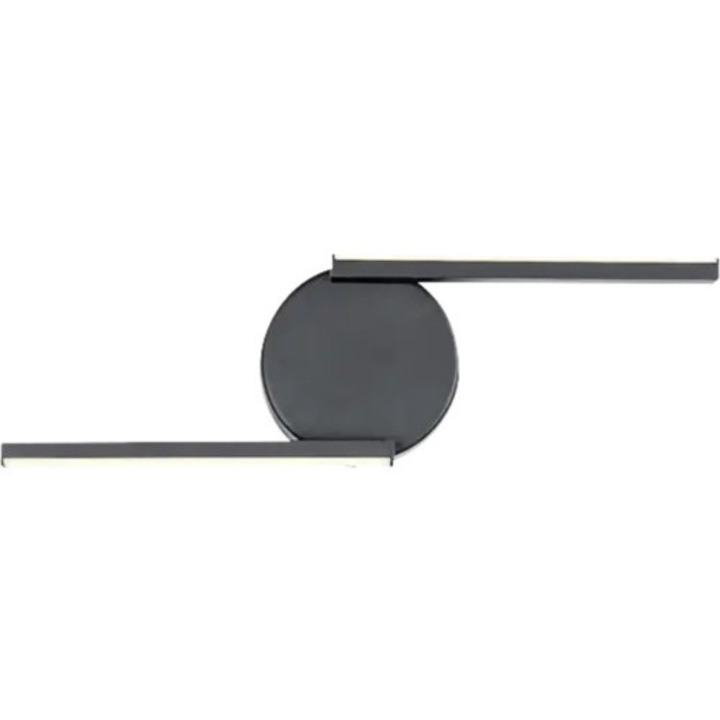 Aplica Cu Led Integrat Sabira 8w 340 Lumeni, Negru Mat