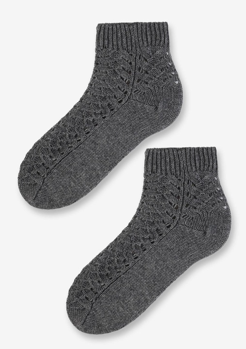 Дамски чорапи, Marilyn, Памук/Полиамид, Сив, One Size