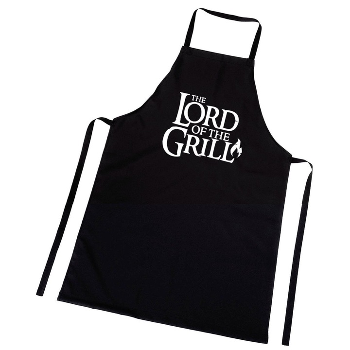 Sort De Bucatarie Pentru Adulti, Cu Text, Ferocitate, 86x61 cm, Negru, Design Super Efectiv, Material Durabil, Poliester, Ideal Pentru Gratar