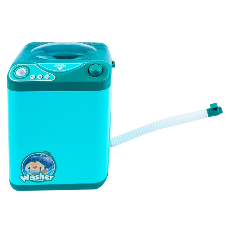 Mosógép, fénnyel és hanggal, 12,5x8,7x13,3 cm, Daemi