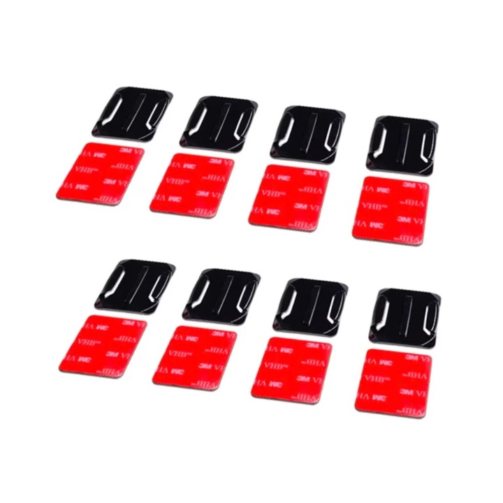 3M Quick-Release Tape Mount 8 комплекта извита повърхностна стойка за GoPro Hero Session Mini Max Mini Sports Camera Insta360 Sjcam DJI Phone Holder Universal