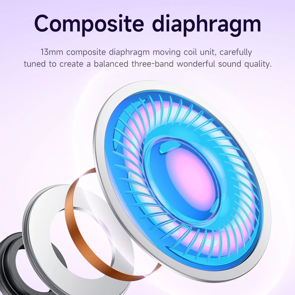 Bluetooth 5.3 True vezeték nélküli fejhallgató digitális kijelzővel ...