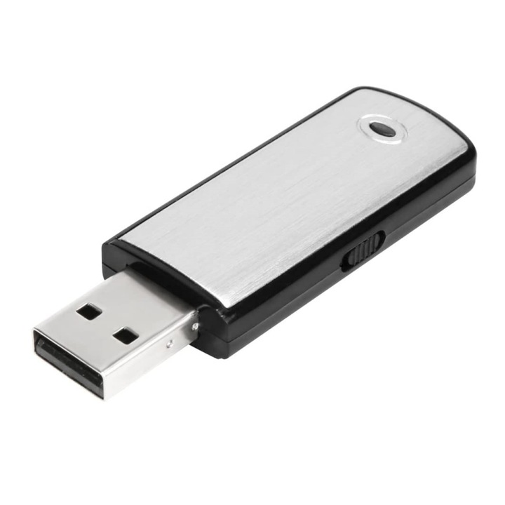 Stick USB Reportofon, JENUOS®, Audio, 8GB, spionaj, ascuns