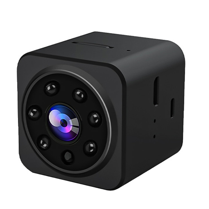 Mini kémkamera Full HD, Vaxiuja, MicroSD, fekete