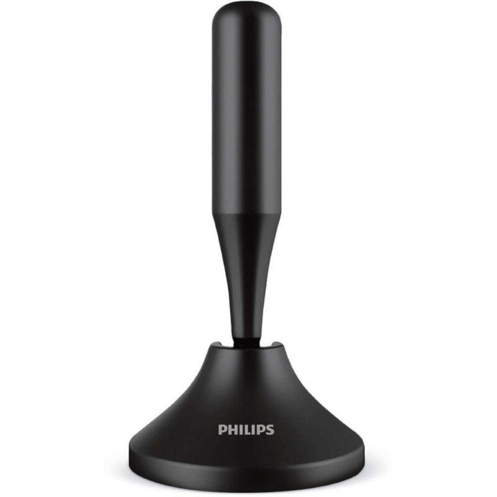 Antena TV pentru interior, Philips, model SDV5300, cablu coaxial, negru