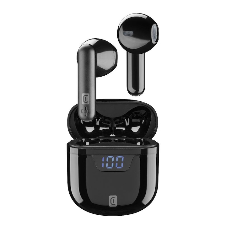 Casti Wireless clip-on, rezistente la apa IPX4, sunet HiFi, alb, Bluetooth 5.3, autonomie 7h