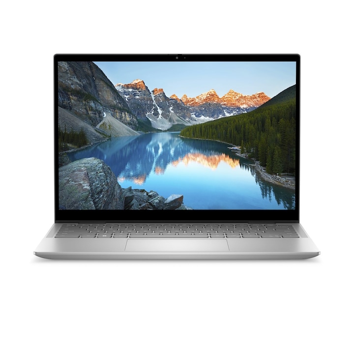 DELL Inspiron 7430 (2 az 1-ben) hibrid laptop, 14" Full HD+ érintőképernyő, Intel® Core™ i5 1335U 4,6 GHz-ig, 8 GB RAM LPDDR5 4800, 512 GB SSD, Intel Iris Xᵉ Graphics, Windows 11 Home, Nemzetközi billentyűzet, Platinum Ezüst