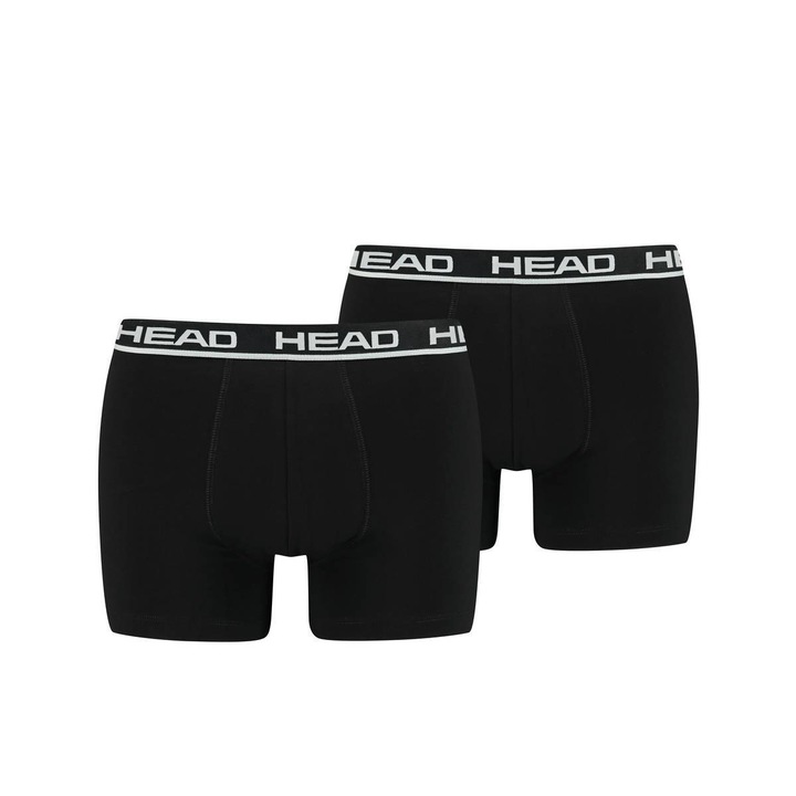 Head, Set de boxeri cu logo - 2 perechi, Negru, XL