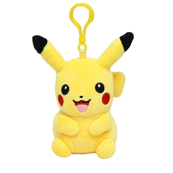 Breloc Pikachu, Pokemon, Plus, 14x6 cm, Multicolor