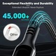 Кабел за данни и зареждане, Zggzerg, с LED захранващ дисплей, USB Type-C към USB Type-C, 100 W, За iPhone 15/Pro/Plus/Pro Max, MacBook, iPad Pro/Air, Samsung S23/S22, Дължина 1,2 м, Черно