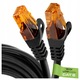 Cablu Internet LAN 10m Vayox VA0251, Cat. 6, UTP Ethernet, Conector RJ45, Utilizat pe scara larga in aplicatii casnice si industriale, 10 Gb/s, 250 Mhz, Rezistent la intemperii, rezistent la UV pentru Router/Gaming/Modem, Negru