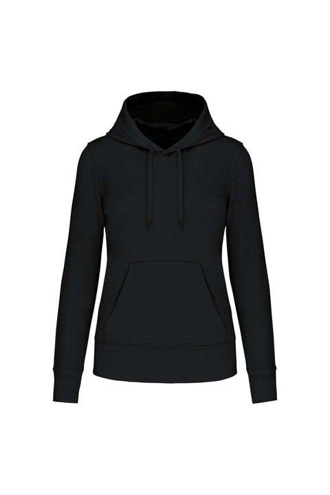 Дамски суичър с качулка KA4028, Черен, L