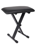 Scaun pentru clapa pian reglabil pliabil, Daladen, At Performance, cu Inaltime Reglabila, Confort Sporit, Design Stabil, 41-46 cm, Metal, Negru
