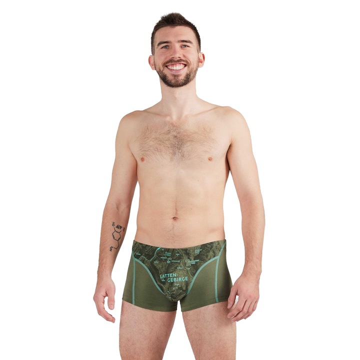 EIN SCHÖNER FLECK ERDE, Boxeri din amestec de bumbac organic, Kaki, XL