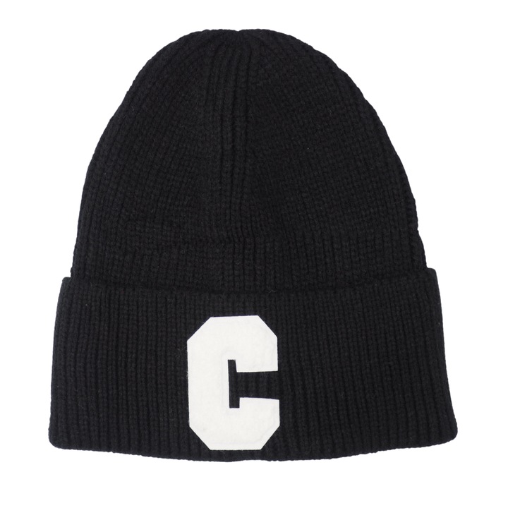 Плетена шапка, Onore, акрилна, универсална, Бял/Черен, Универсален