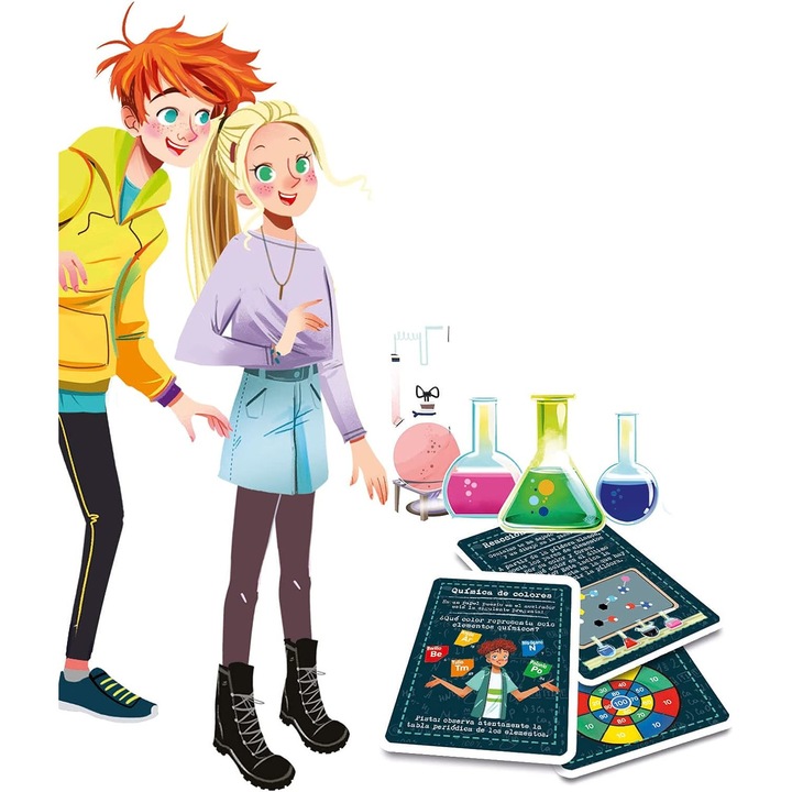 Primul meu set de chimie cu Pahar Berzelius gradat, Palnie, Eprubete cu ...