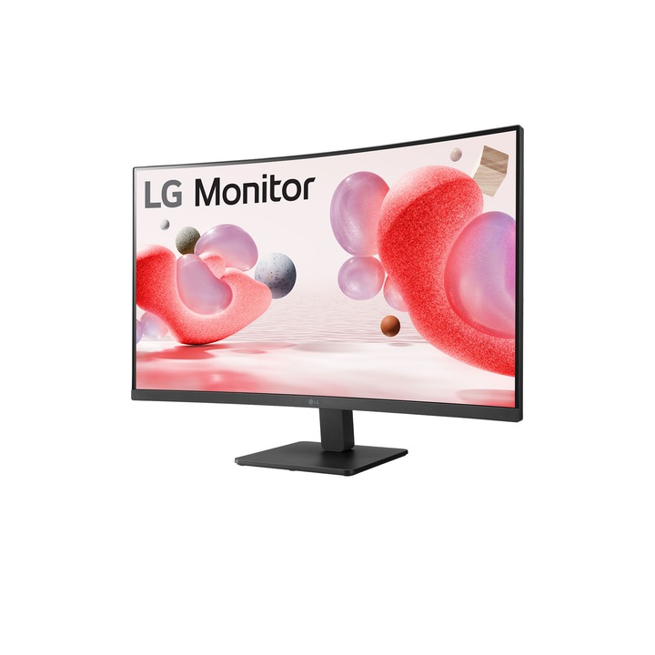 LG 32MR50C-B.AEU, 80 cm (31.5"), 5 ms, 100 Hz, 1500 R, FHD, 16:9, HDMI, D-Sub, (E), Fekete Ívelt VA monitor