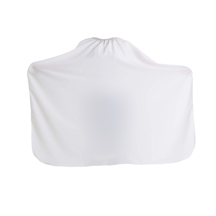 Pelerina tuns pentru copii, 85x110 cm, alb