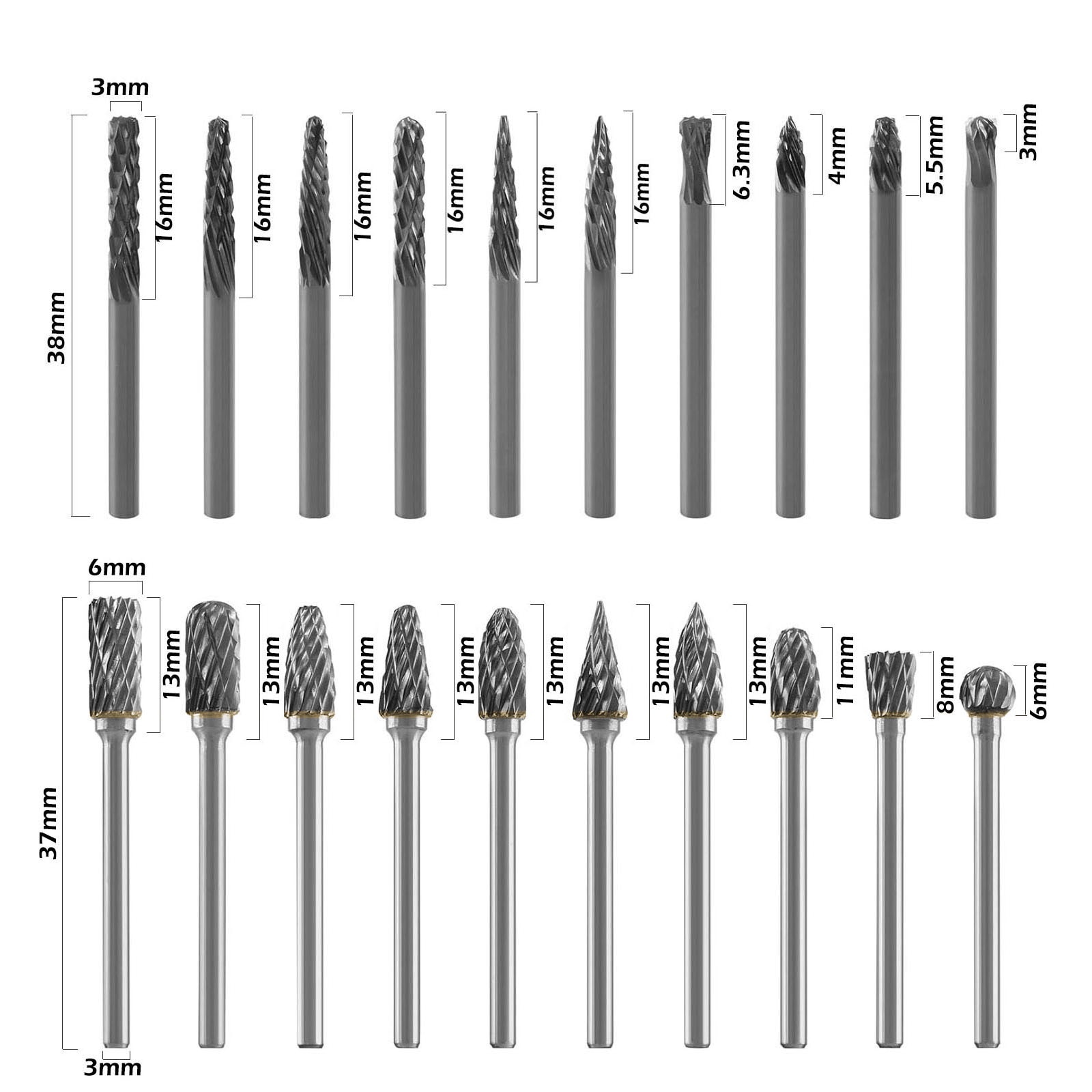 TM-m30 6台セット Set 20 freze pentru metal, Axroad Mall, 3mm, 6mm, Rezistenta la