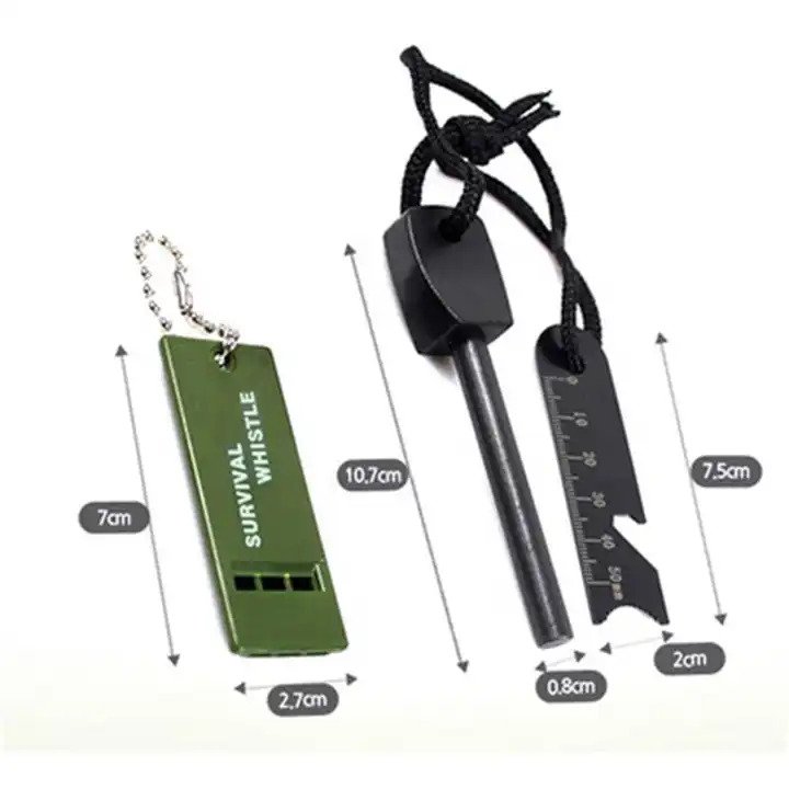 Set Amnar pentru camping si Fluier IdeallStore®, Ultimate Survival ...
