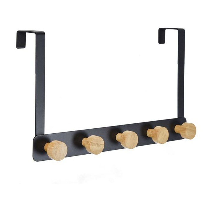 Umeras pentru usa, metal, negru, 33x20 cm