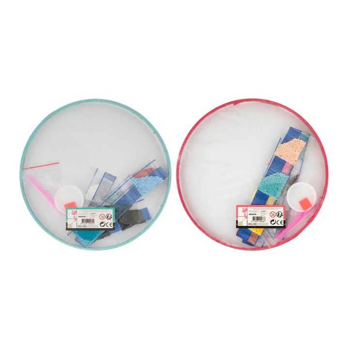 Panza, Grafix, Pentru desen cu margele, Mandala, Asortat, 24 bucati