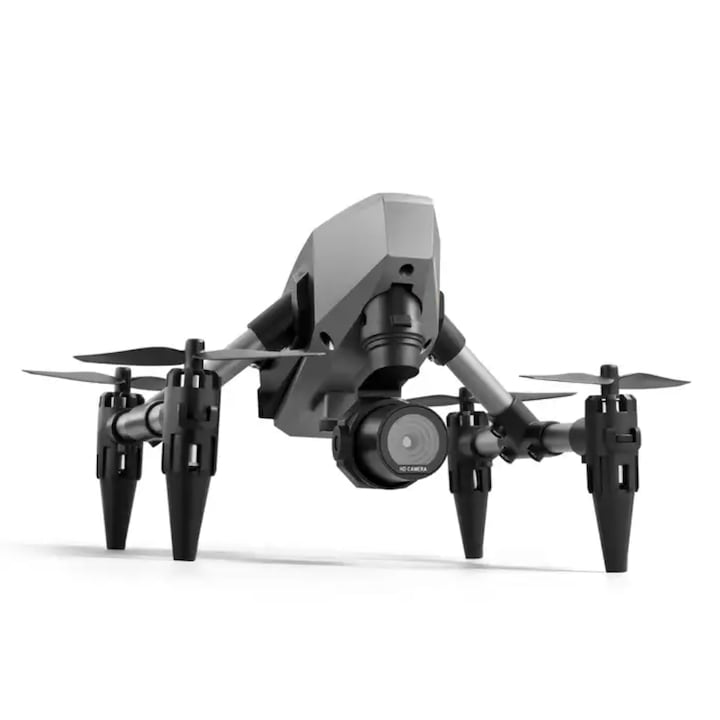 Mini Drona Profesionala XD1 PRO, Camera duala 4K, ZOOM 50X, Flow Hover 2.0, Plan de traseu, Control cu un singur clic, Negru